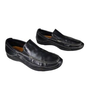 Cole Haan Loafers 12 M Men Trucker Venetian Driving Slip On Leather Black Luxury
